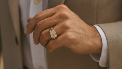 925 Silver Grid Majesty Men’s Ring
