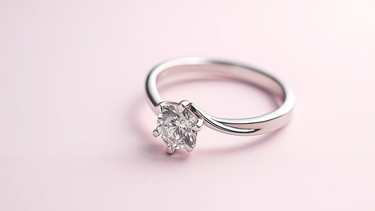 Classic 925 Sterling Silver Solitaire Ring